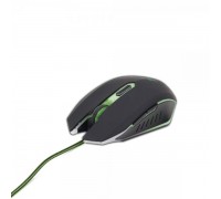 Оптическая игровая мышка Gembird MUSG-001-G, USB интерфейс, зеленый цвет