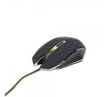 Оптична ігрова мишка Gembird MUSG-001-G, USB інтерфейс, зелений колір