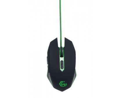Оптическая игровая мышка Gembird MUSG-001-G, USB интерфейс, зеленый цвет