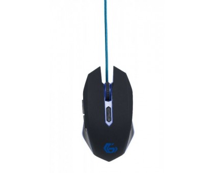 Оптична ігрова мишка Gembird MUSG-001-B, USB інтерфейс, синій колір