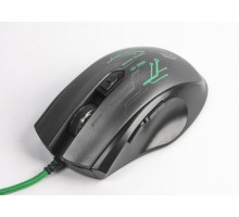 Оптическая игровая мышка Gembird MUSG-003-G, USB интерфейс, зеленый цвет