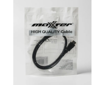 Кабель Maxxter V-HDMI4-1M 1.4, позол. коннект., 1 м.