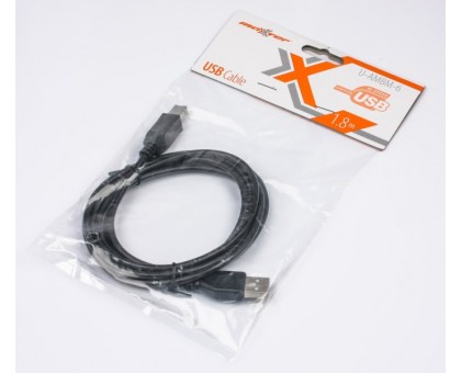Кабель Maxxter U-AMBM-6, USB2.0, 1.8м., чорного кольору