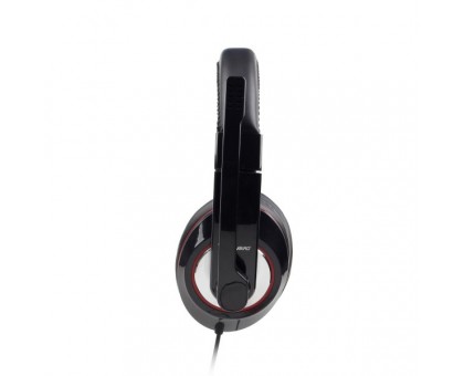Наушники с микрофоном Gembird MHS-U-001, USB интерфейс, глянцевый черный цвет