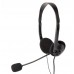 Навушники з мікрофоном Gembird MHS-123, стерео з регулятором гучностi, чорний колір