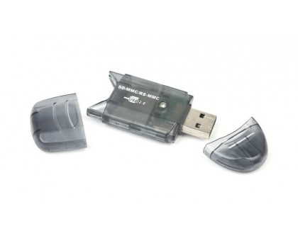 Зовнішній картрідер FD2-SD-1, USB 2.0, для  SD, MMC, RS-MMC