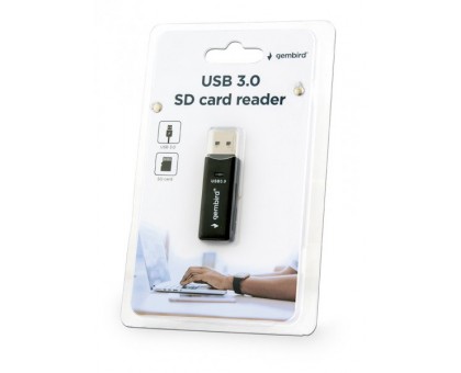 Зовнішній картрідер Gembird UHB-CR3-01, USB 3.0, для SD і MicroSD