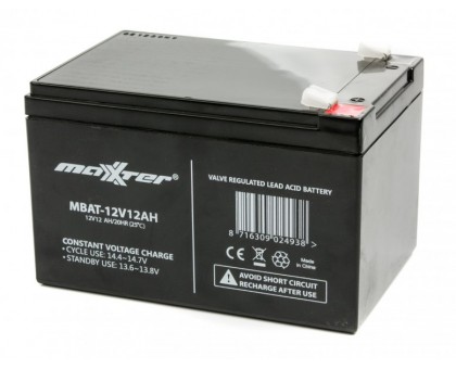 Акумуляторна батарея Maxxter MBAT-12V12AH, 12В 12Агод
