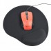 Килимок для мишки Gembird MP-GEL-BK, гелевий, подушка для відпочинку руки, чорний колір