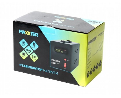 Автоматический регулятор напряжения Maxxter MX-AVR-S1000-01