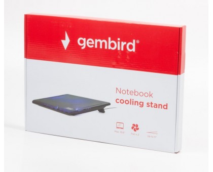 Подставка под ноутбук Gembird NBS-2F15-01, черная