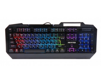 Ігрова клавіатура Maxxter KBG-201-UL, з підсвітленням, чорного кольору
