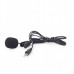 Мікрофон з кліпсою Gembird MIC-C-01, 3.5 мм аудіо роз'єм, чорний