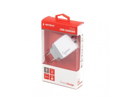 Универсальное зарядное USB-устройство Gembird MP3A-UC-AC10 (включая iPod, iPhone и iPad)