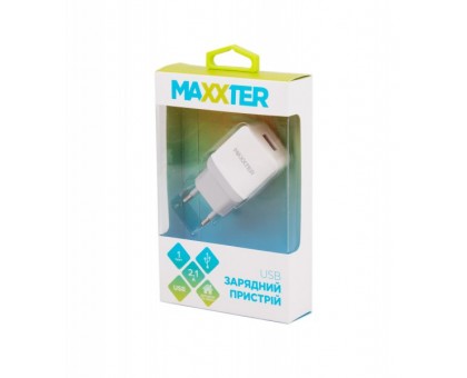 Мережевий зарядний пристрій Maxxter UС-24A, USB