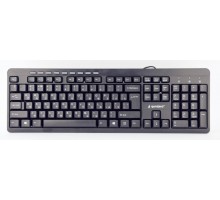Клавіатура Gembird KB-UM-106-RU, мультимедійна, USB інтерфейс, чорний колір