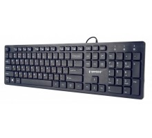 Клавиатура Gembird KB-MCH-03-RU, тонкая, "шоколадные" клавиши, черный цвет,   USB интерфейс