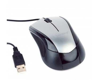 Оптическая мышка Gembird MUS-3B-02-BG, USB интерфейс, серо-черного цвета