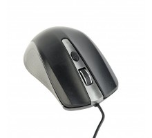 Оптическая мышка Gembird MUS-4B-01-GB, интерфейс USB, серо-черного цвета