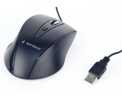 Оптическая мышка Gembird MUS-4B-02, USB интерфейс, черный цвет