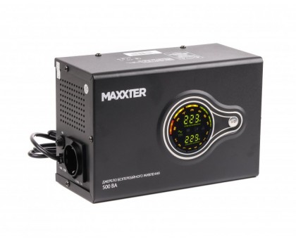 ДБЖ тривалої дії  Maxxter MX-HI-PSW500-01, 500 VA