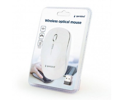 Бездротова оптична мишка Gembird MUSW-4B-01-W