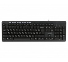 Клавіатура мультимедійна Gembird KB-UM-106-UA, українська розкладка, USB, чорний колір