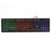Клавиатура проводная Gembird KB-UML-01-UA, украинская раскладка, 3-х цветная подсветка клавиш, черный цвет