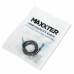 Аудио кабель Maxxter A-3434-1m, 4 пин, 3.5 мм. папа/3.5мм мамо, длина 1м.