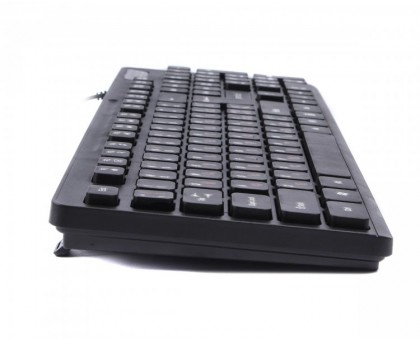 Клавіатура дротова Gembird KB-MCH-04-UA, українська розкладка, мультимедійна, "шоколадні" клавіші, чорний колір