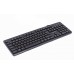 Клавиатура проводная Gembird KB-MCH-04-UA, украинская раскладка, мультимедийная, "шоколадные" клавиши, черный цвет