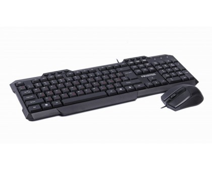 Проволочный комплект Maxxter KMS-CM-02-UA (клавиатура + мышка), мультимедийные клавиши 