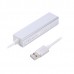 Адаптер, з USB на Gigabit Ethernet NEAH-ЗP-01, 3 Ports USB 3.0 1000 Mbps, метал, сірий