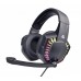 Навушники з мікрофоном GHS-06, ігрові, регулятор гучності, чорний колір
