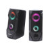 Колонки акустические Maxxter CSP-U002RGB, пластиковый корпус, 6 Вт, USB питание, RGB подсветка, черный цвет
