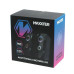 Колонки акустические Maxxter CSP-U002RGB, пластиковый корпус, 6 Вт, USB питание, RGB подсветка, черный цвет