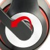 Наушники стерео накладные Gembird MHS-03-BKRD, с микрофоном, 3.5 Jack 1x4-pin, черный с красным
