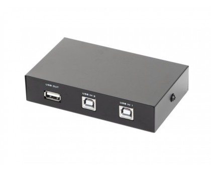 2-портовий перемикач USB DSU-21, ручне управління, 1 вхід на два виходи