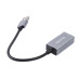 Адаптер Maxxter NEA-U2-01, з USB на Ethernet, 100 Mbps, метал, темно-сірий