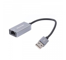 Адаптер NEA-U2-01, с USB на Ethernet, 100 Mbps, металл, темно-серый