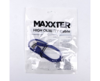 Кабель Maxxter U-AMAM3-0,5M, премиум качество USB 3.0 A-папа/А-папа, 0,5м.