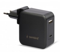 Сетевое зарядное устройство для ноутбука/планшета/телефона + кабель и переходник Gembird NPA-PD60-01