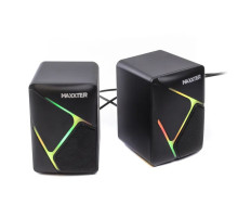 Акустические колонки Maxxter CSP-U004RGB, 6 Вт, питание от USB, RGB-подсветка, черный