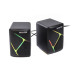 Акустические колонки Maxxter CSP-U004RGB, 6 Вт, питание от USB, RGB-подсветка, черный