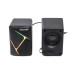 Акустические колонки Maxxter CSP-U004RGB, 6 Вт, питание от USB, RGB-подсветка, черный