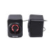 Колонки акустические Maxxter CSP-U005RGB, 6 Вт, USB питание, RGB подсветка, черные