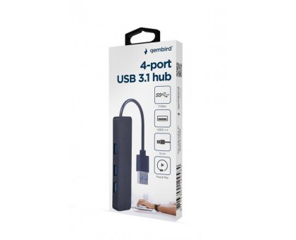 Хаб Gembird UHB-U3P4-04 на 4 порта USB 3.1