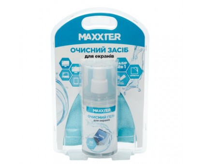 Очищающий гель Maxxter CSG-SCR200-01 TFT/LCD 200 мл + салфетка 25 х 25 см