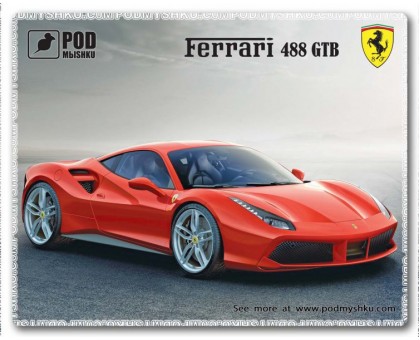 Килимок для мишки Podmyshku Ferrari, пластик.