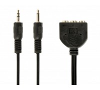 Аудио кабель Cablexpert CC-MIC-1, переходник 3.5мм/3х3.5мм мама, длина 1м.
